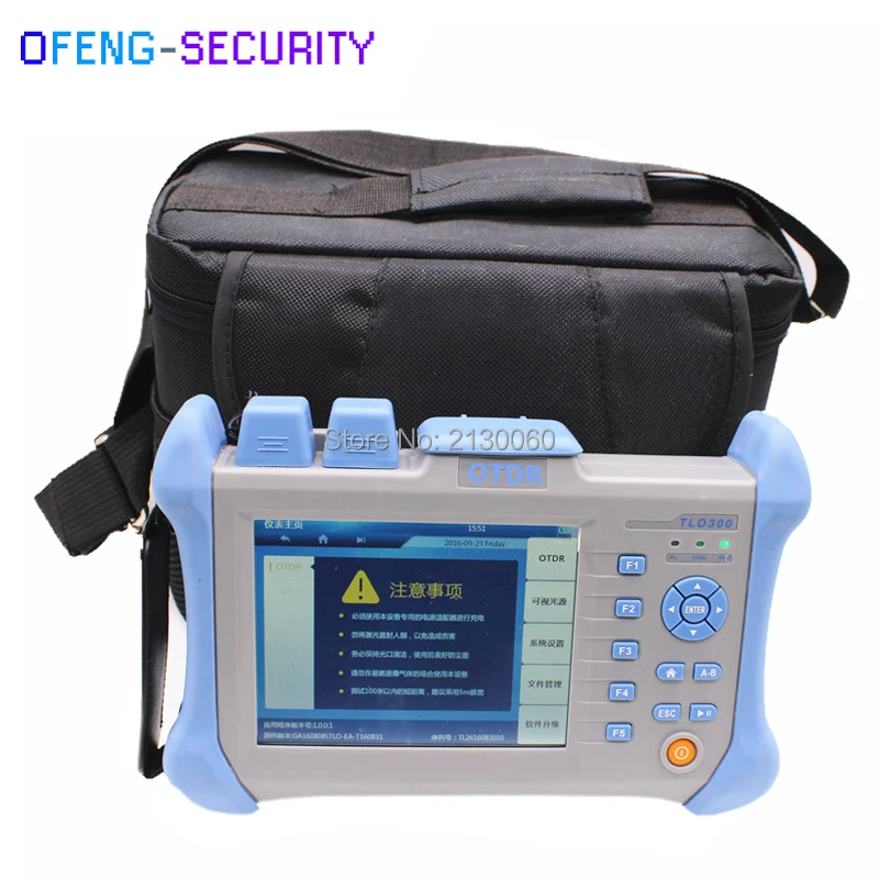 

Handheld OTDR TLO-300 OTDR 1310/1550nm 30/32dB,Integrated VFL, Touch Screen Optical Time Domain Reflectometer VFL