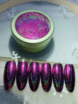 

Pink Galaxy Holographic Pearl Pigment Flakes Rainbow Effect