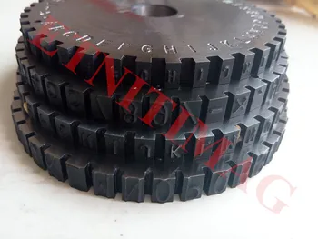 

DIY Mini Label Embossing Machine Gear Font Wheel for Dog Tag Metal Sheet Embosser Stampping Equipment Tools