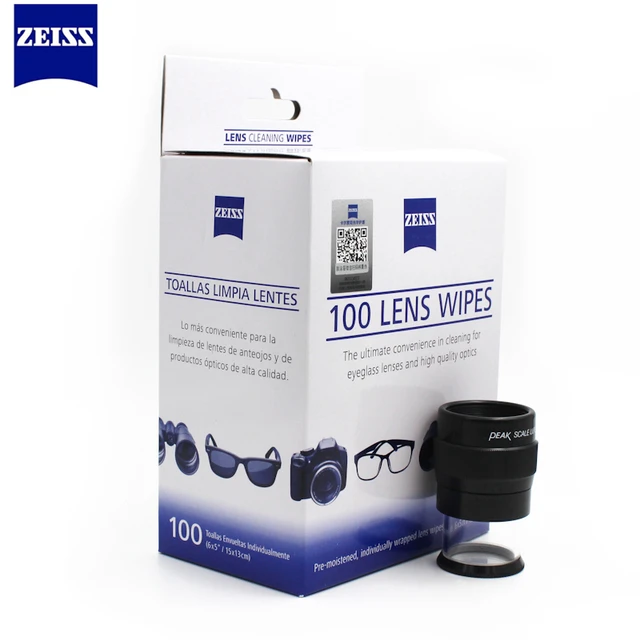 Zeiss Pre moistened Lens Wipes Cleaning for Eyeglass