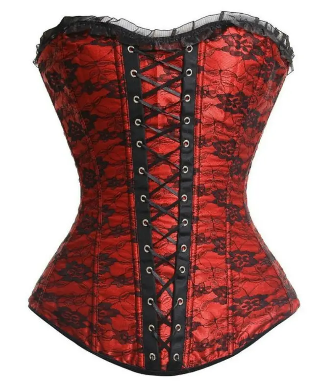 Женский корсет бюстье с косточками|overbust corset|corset bustiercorset bustier tops |