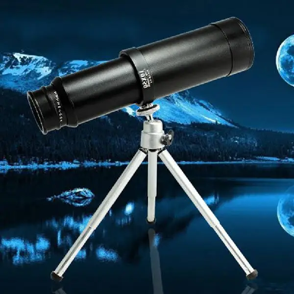 Mount Chain 10X50 HD широкоугольный Монокуляр телескоп высокой мощности BAK4 призма Универсальный адаптер для сотового телефона наблюдение за птицами Охота