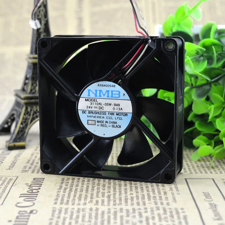 3110 kl-05 w-B49 24 v 0,13 80*80*25 три оси поток вентилятора