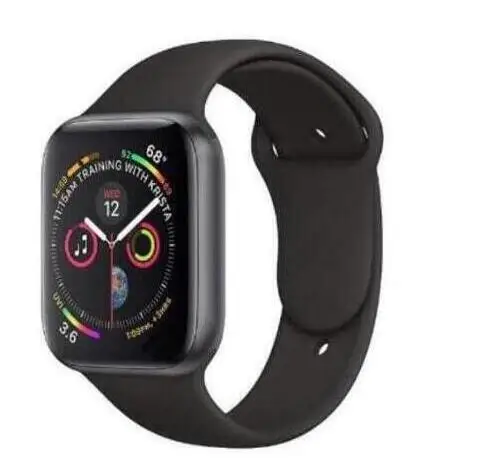Горячие спортивные Смарт Браслет для проверки сердечного ритма часы Bluetooth Smartwatch серии 4 для samsung Xiaomi huawei Apple IOS iphone 5 6 7 8 X XS MAX XR - Цвет: black