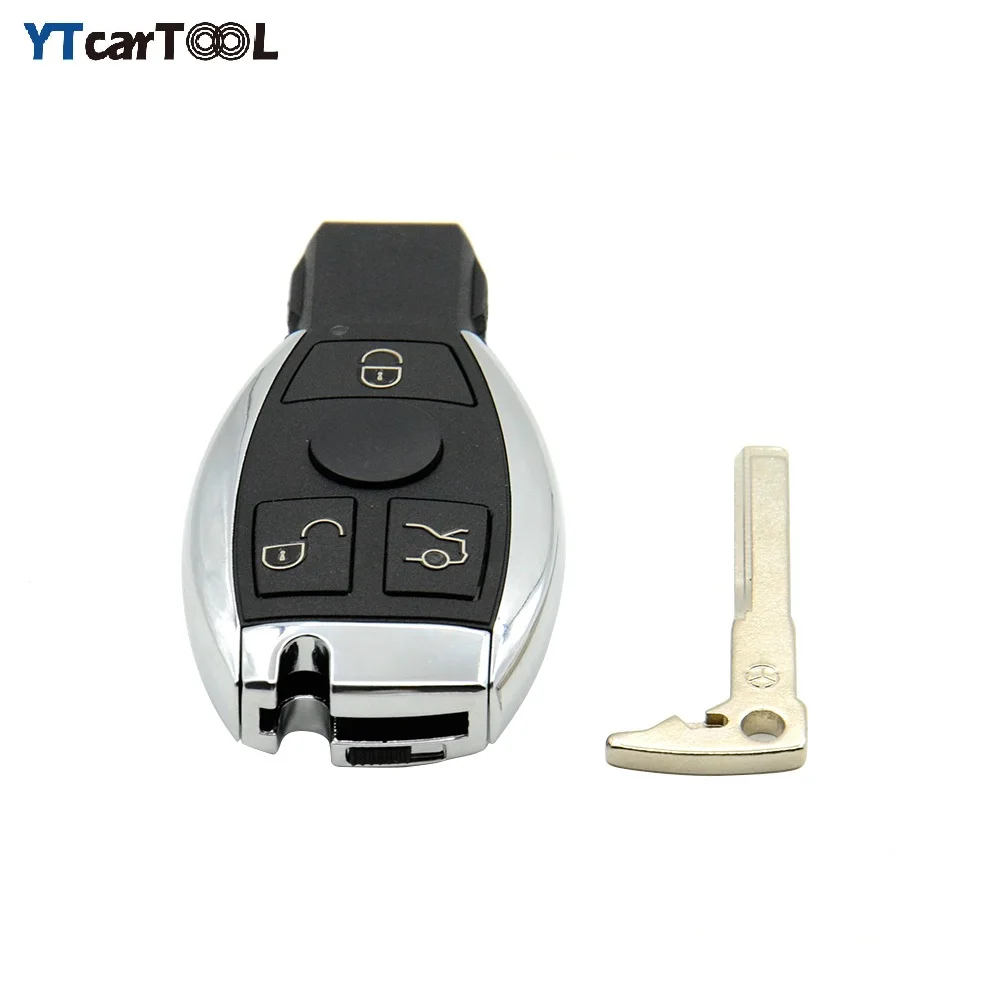 

New 3 Buttons Smart Remote Key for Mercede Benz with NEC Chip 315/433MHz Optional Supports Car Models After Year 2000
