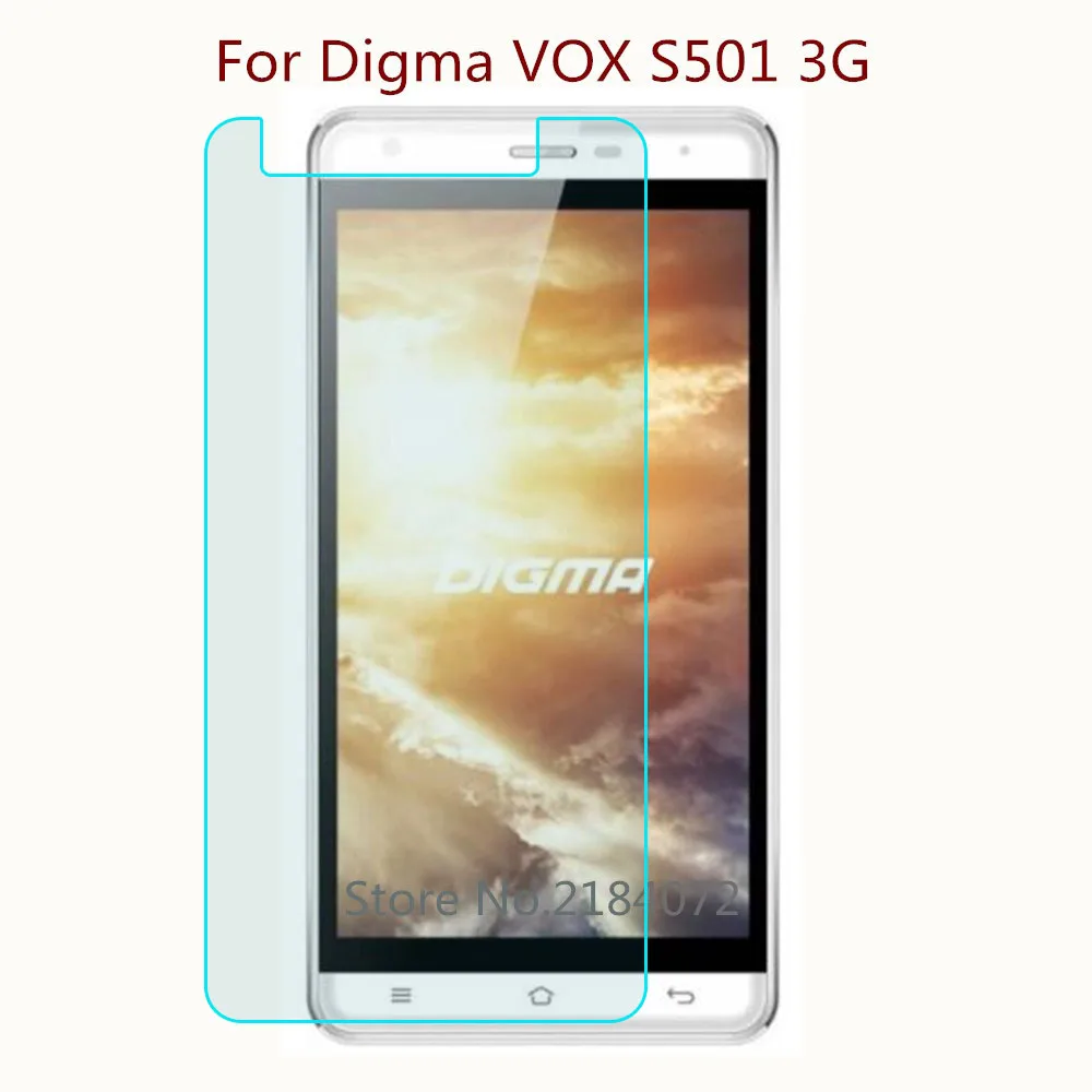 

9H 2.5D Screen Protector Glass Phone For Digma VOX S501 3G Phone Tempered Glass SmartPhone Front Film Protective Screen