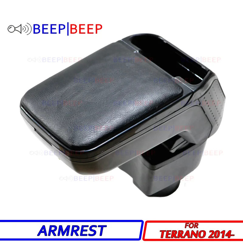 

Car armrest for Nissan Terrano 2014- centre console storage box arm rest rotatable car styling interior decoration
