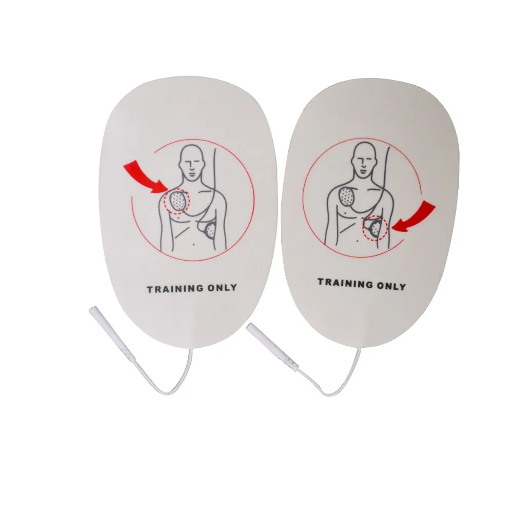 Remendos de Treinamento da Substituição das Almofadas do Elétrodo Usam com Aed Somente para o Uso do Treinamento Pacote Lote Trainer Máquina Autoadesiva 50 - Aed 7 substituição das almofadas do elétrodo aed usam