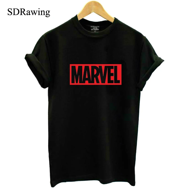 NEW 2018 MARVEL t Shirt woman cotton short sleeves Casual...