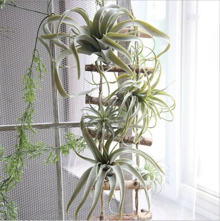 Искусственная воздушная трава Tillandsia суккулентный лист ананаса стекаются