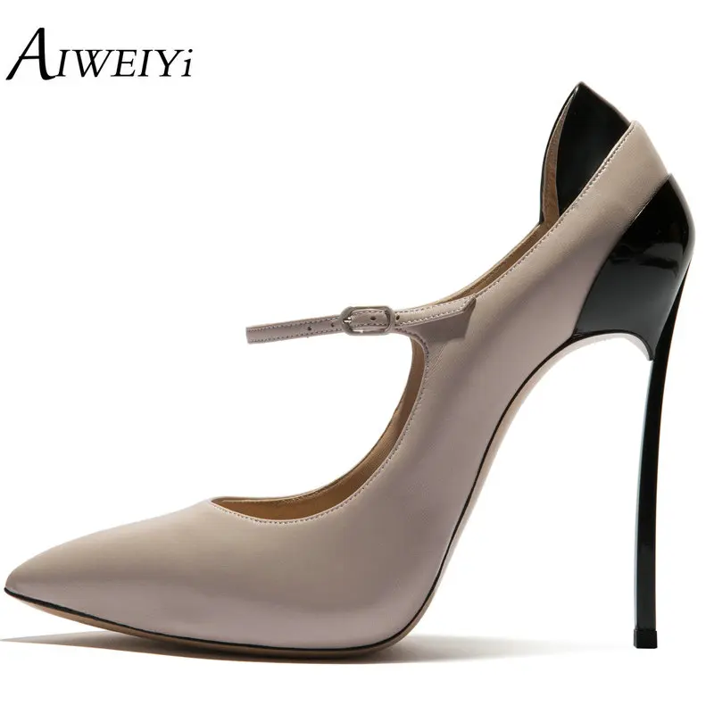 

AIWEIYi Woman Shoes High Heels Platform Pumps Stiletto High Heel Women's Shoes Pointed Toe Ankle Strap Ladies Party Dress Shoes