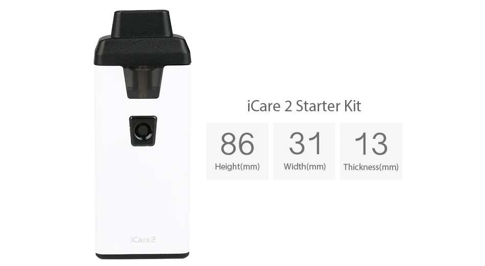 Original Eleaf iCare Mini PCC Vape Kit & Eleaf iCare 2 Starter Kit 650mAh Built-in Battery Electronic Cigarette Vape vs ijust