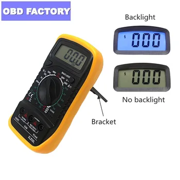 

XL830L Digital Multimeter XL830L Portable Voltmeter Ammeter Multi meter XL830L AC/DC Voltage Amp Current Resistance Tester Meter