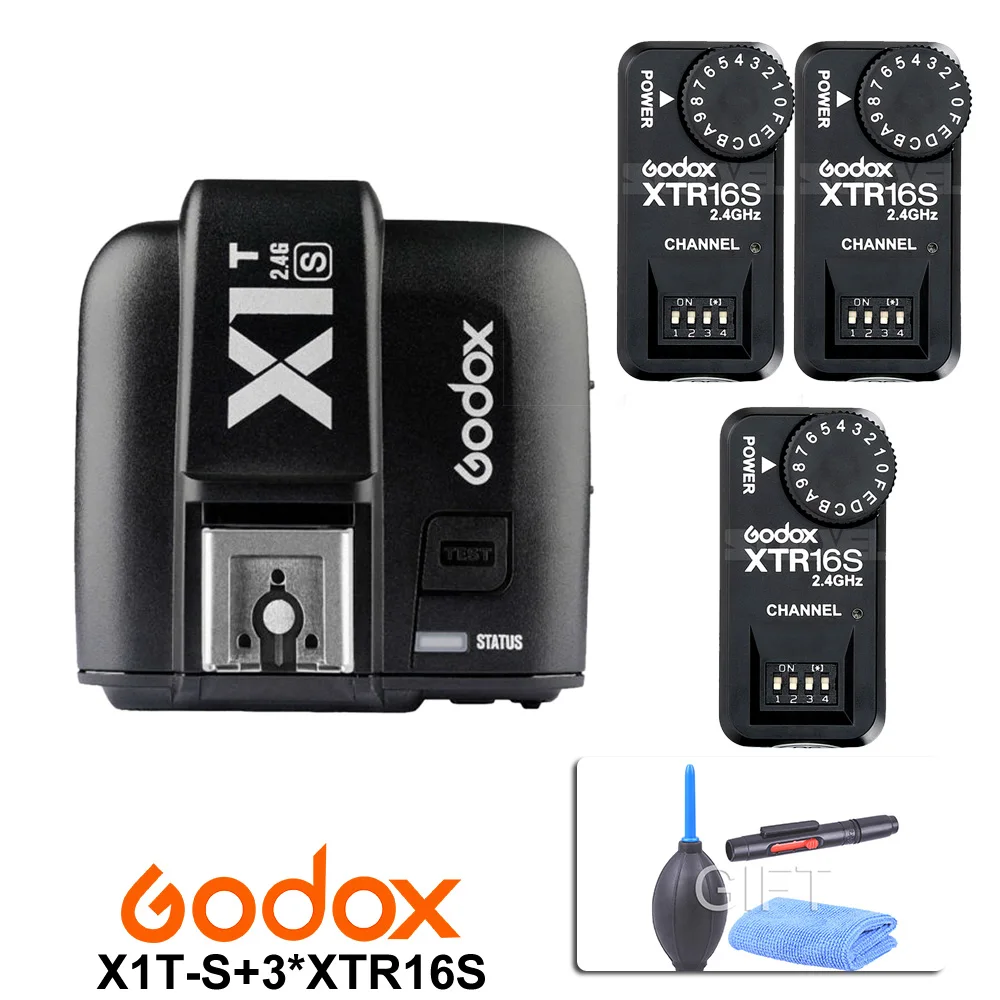 Godox X1T-S TTL 2.4G Wireless Trigger for Sony+3x XTR-16S Flash Receiver godox V850/V860C/V850II/V860IIC/V860N/V860II-F | Электроника