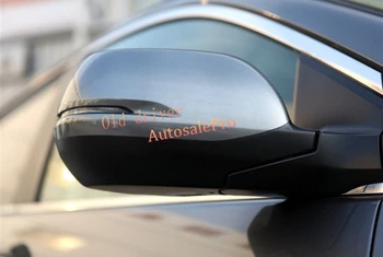 

Very shiny!! led light opening Chrome Side Door Mirror Rearview mirror Cover Trim For Honda CRV CR-V 2015 2016 car accessories