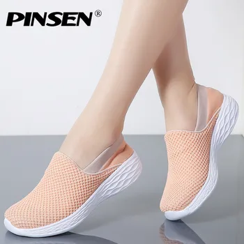 

PINSEN 2020 Spring Women Sneakers Breathable Mesh Shoes Woman Ballet Slip On Flats Loafers Ladies Shoes Creepers Zapatos mujer
