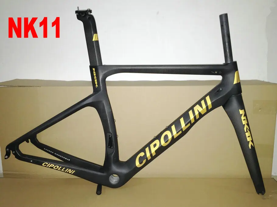 Cheap Carrowter NK1K Frame Road Bicycle Glossy Full Carbon Road World Champion Frameset/Complete Carbon Frame 19