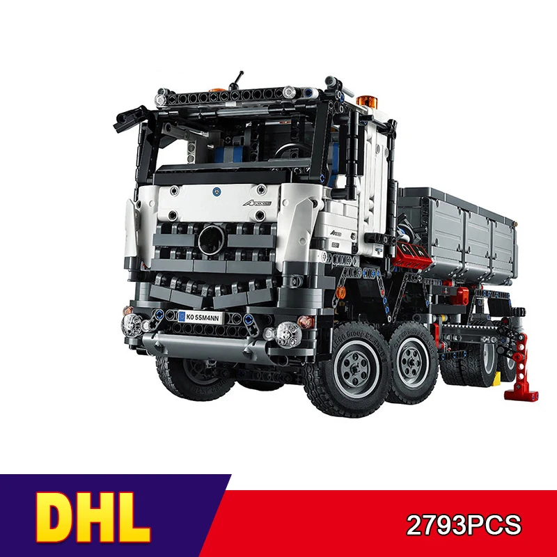 

20005 3245PCS Technic Series Arocs 3245 Truck Building Blocks Sets Educational Toys For Children Compatible With 42043