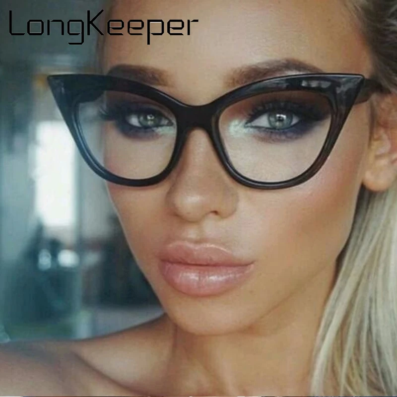 

Classic Cat Eye Optical Glasses Frames Women Transparent Glasses Unisex Frame Ultra Light Frame Clear Lens Reading Eyeglasses