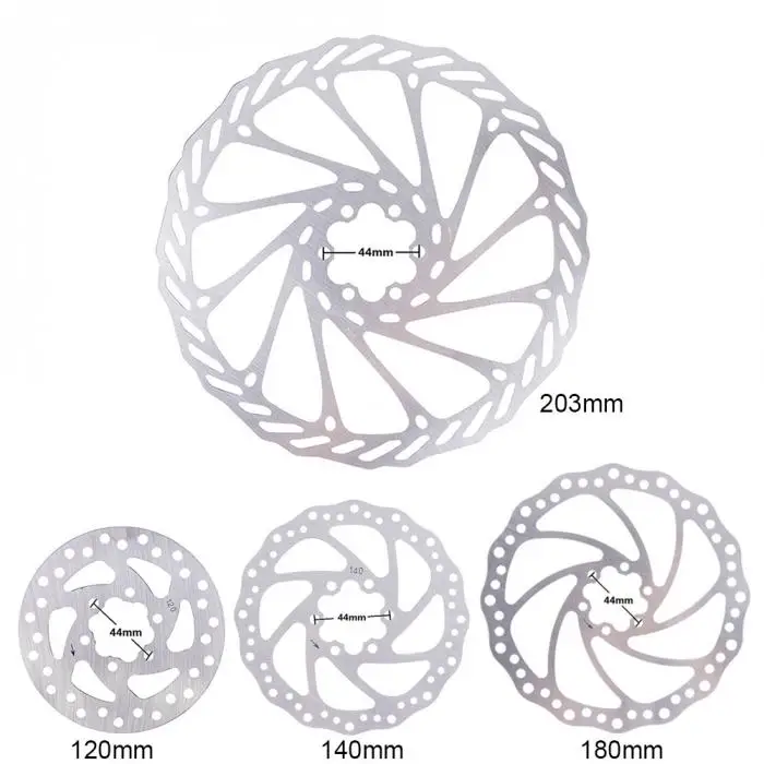 Ротор для горного велосипеда, дисковые тормоза, детали из нержавеющей стали, 120, 140, 180, 203 мм, дорожный велосипед