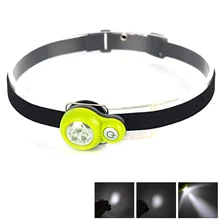 300Lumen LED Light Headlamp Headlight Linternas Frontales Cabeza Head Lamp 4-Mode 3LED Hiking Lantern+2x CR2032 Battery