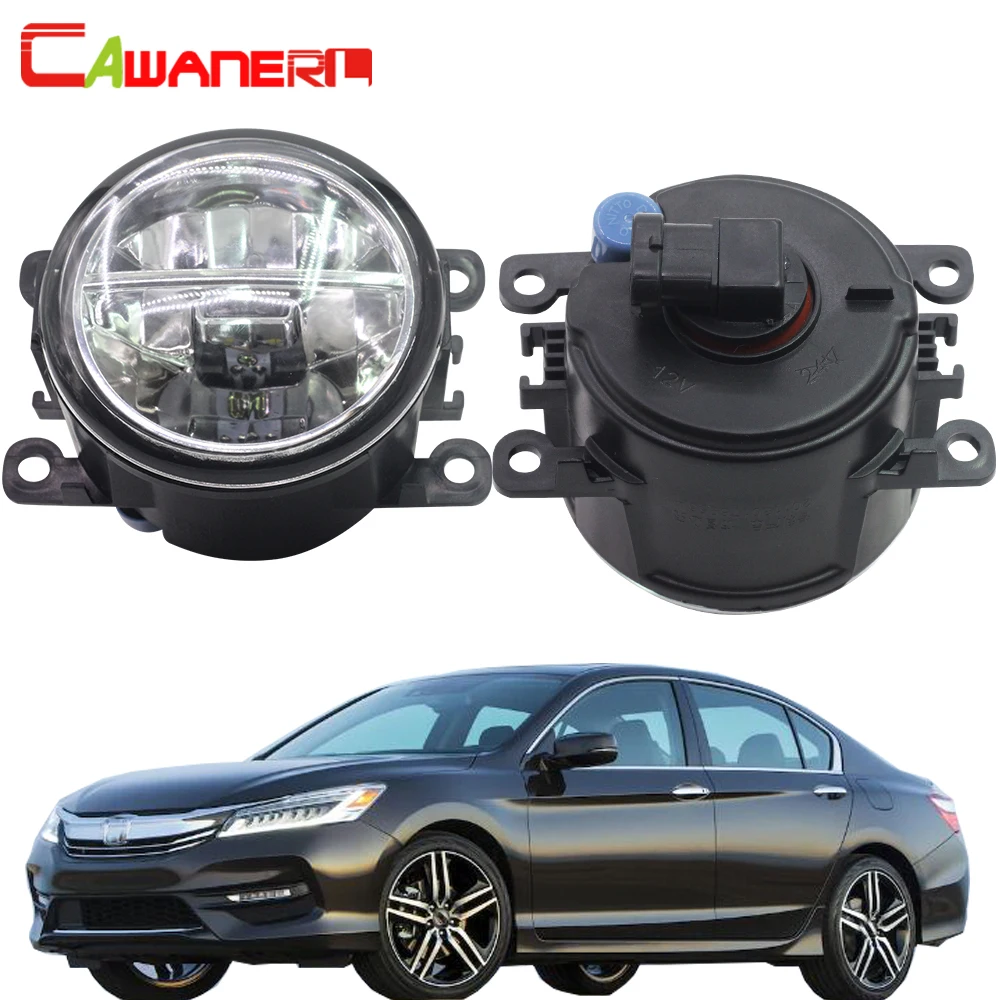 Cawanerl For Honda Accord VIII (CU) 2008 Car LED Fog Light 4000LM/Set White 6000K Daytime