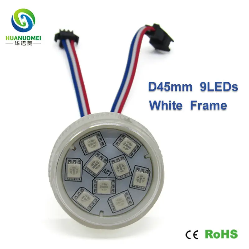 rgb UCS1903 9LEDs 45mm pixel smd 5050 led display module full color ...