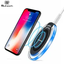 Suhach 5 Вт Qi Беспроводное зарядное устройство для iPhone X Xs MAX XR 8 plus Быстрая зарядка для samsung S8 S9 Plus Note 9 8 USB зарядное устройство для телефона