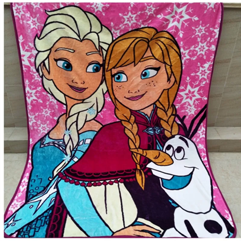 Frozen print blanket 150*200cm avaible Disney cartoon Alsa Anna ...
