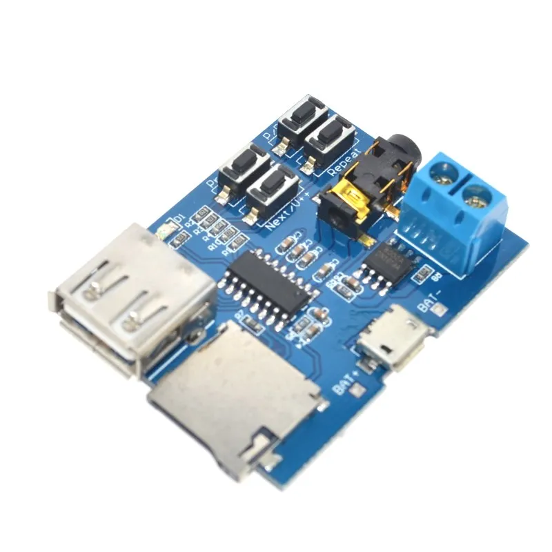

Free Shipping TF card U disk MP3 Format decoder board module amplifier decoding audio Player