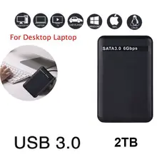 2 ТБ диск USB 3,0 внешний SATA жесткий диск Корпус инструмент- высокая скорость 2," SSD HDD диск чехол для настольного компьютера ноутбука