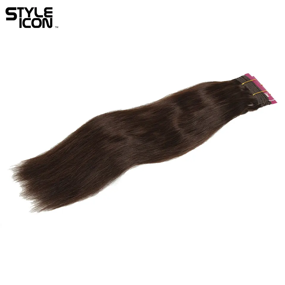 Styleicon влажные и волнистые человеческие волосы пучки 4 3 пучка много перуанские волосы волнистые ткет цвет 2 4 18 дюймов влажные и волнистые волосы - Цвет волос: #2