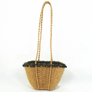 

2018 Woven Beach Casual Straw Wallet Mobilephone Rattan grass small ladies bags cute women bags Summer Shoulder bag