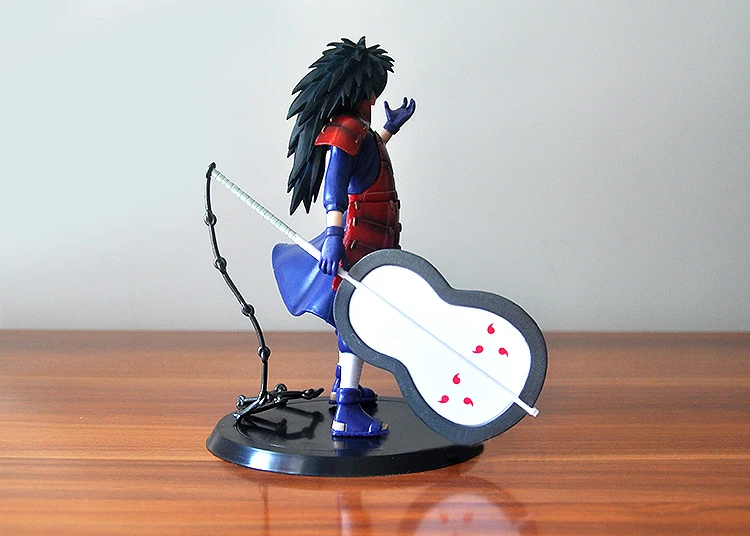 2pcs/lot 18cm Japan Anime Naruto Uchiha Madara Uchiha Sasuke PVC Action Figures Model Toys