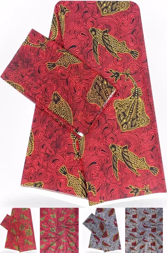 Высококачественная Анкара ткань африканская ткань для печати в нигерийском стиле для платья 2+ 4 ярдов шелковая шифоновая ткань африканская ткань B2-C16