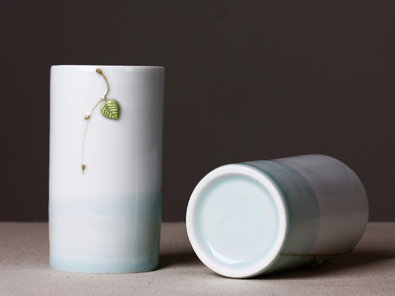 Unique Ceramic Teacups Chinese Porcelain Tea Coffee Cups & Mugs Hand-Carved Jingdezhen Ceramic Cups Couple Gift Mugs Drinkware (10)