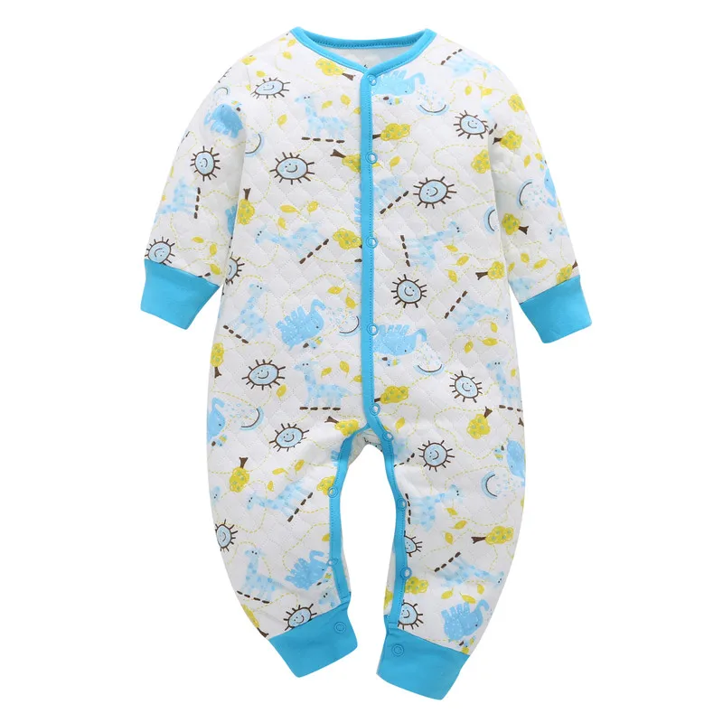 COSPOT 2019 nuevo recién nacido mono de dibujos animados primavera invierno espesar cálido mameluco bebé niños pijamas de las niñas Bebes ropa traje de cuerpo D21
