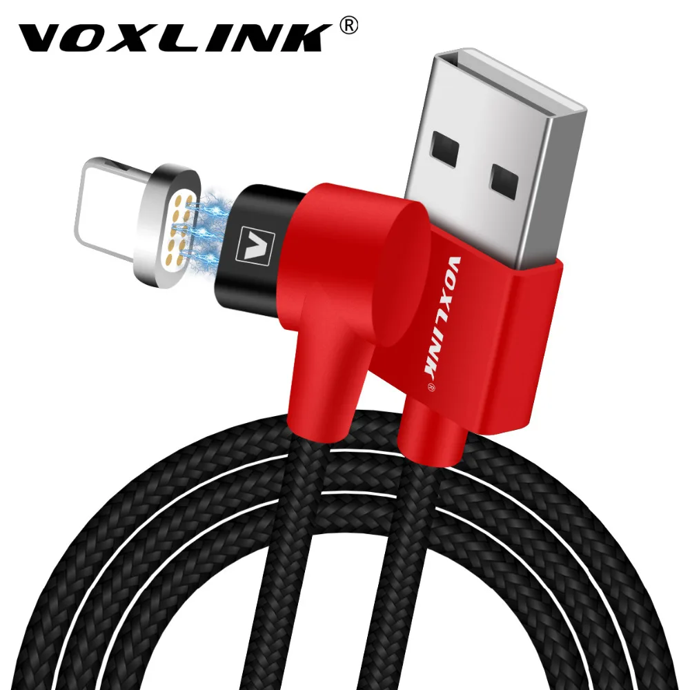 VOXLINK 90 Degree Right Angle Cable USB Fast Charging Data