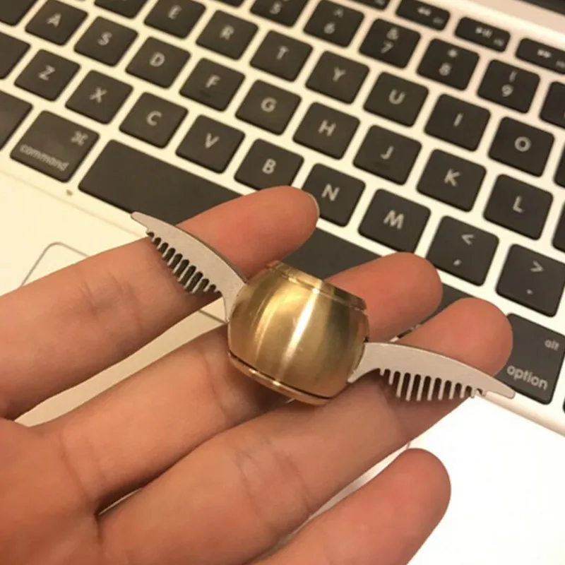 

Newest Spinner Golden Snitch Harry Potter Fans Fidget Spinner Metal Finger Spinner Anti Relieve Stress Hand Toys With Metal Box