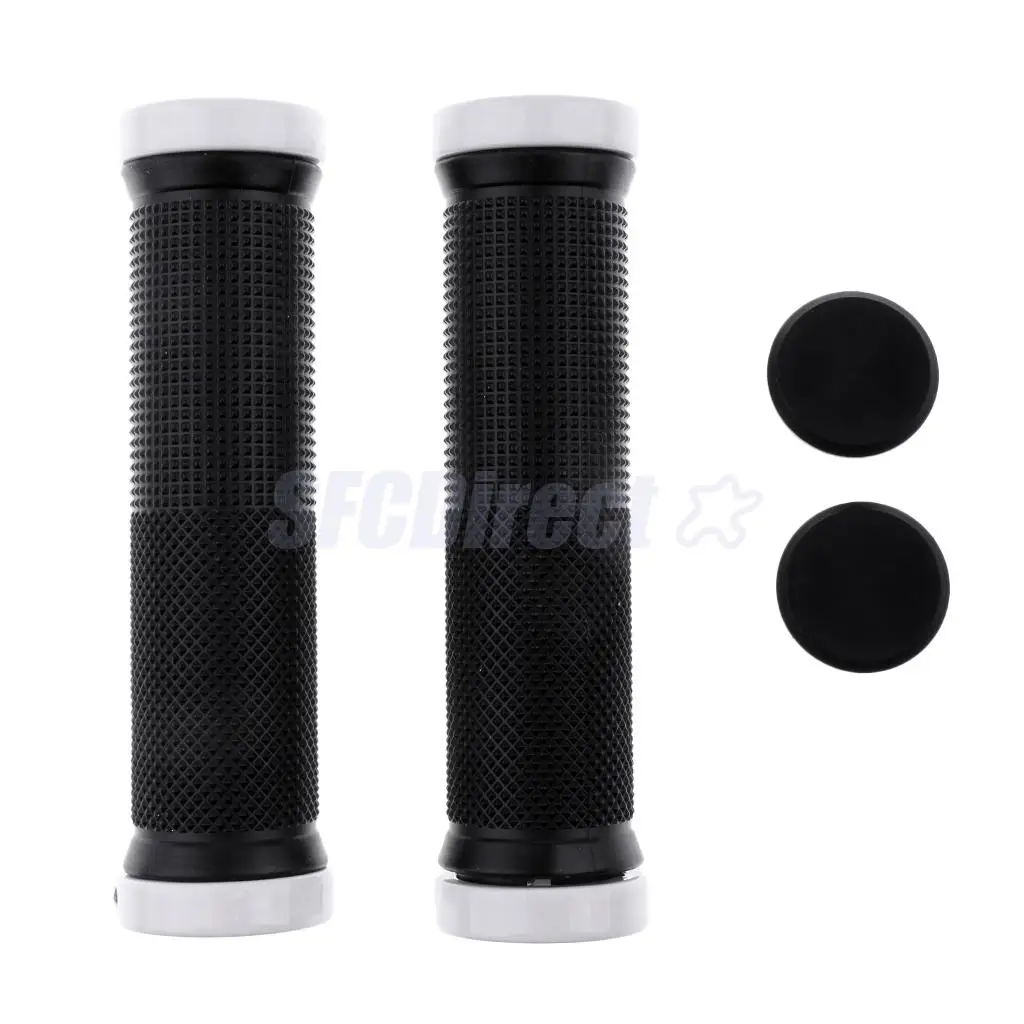 1 Pair Handlebar Grips Bicycle MTB BMX Road Mountain Bike Handle Double Lock on Stainless Steel Bike Handlebar Hand Cover