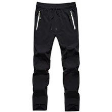 Быстросохнущие спортивные брюки для мужчин s Мода весна осень брюки мужские брюки водонепроницаемые дышащие стрейч размера плюс