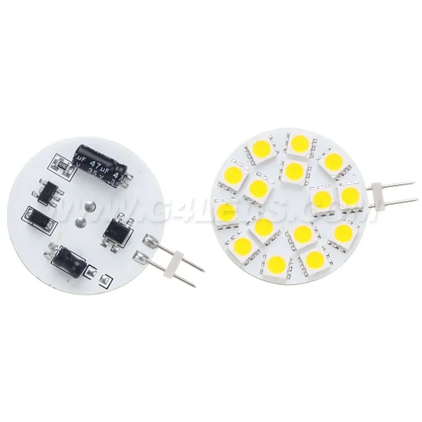 Бесплатная доставка 15led 5050 SMD LED диммируемая G4 База точечного света лодки морские