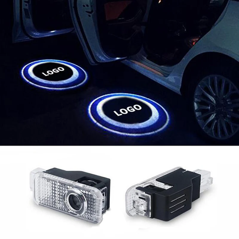 

2pcs Car Welcome Light Led Car Door Logo Projector Light Ghost Shadow Light for Audi A4 B6 B8 A1 A3 A6 C5 80 Q3 Q5 Q7 TT