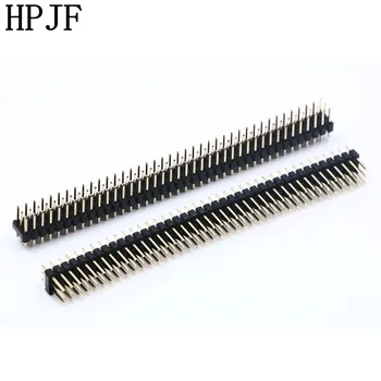 

2PCS Gold Plated Pitch 2.54mm 3x40 Pin 120 Pin Male Pin Header Strip Straight Needle Connector