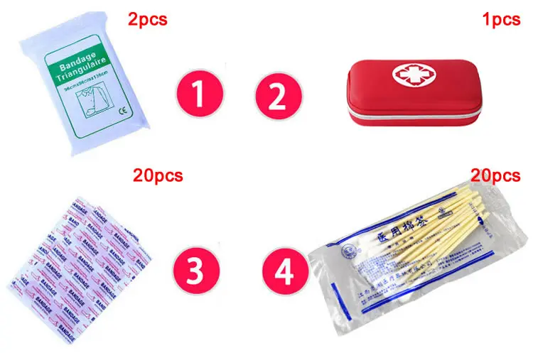 Новый 101 товаров/комплект Открытый Портативный водостойкий аптечка Красного цвета, из этилвинилацетата сумка для семьи или путешествия