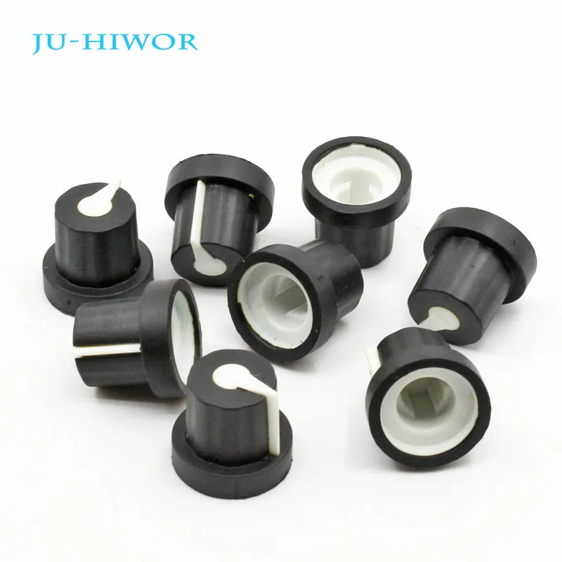 

10pcs/lot HW05-1 High quality Rubber Potentiometer Knob For Rotary Potentiometer & Band Switch