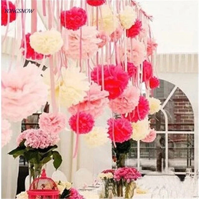 diy tissue paper flower garland