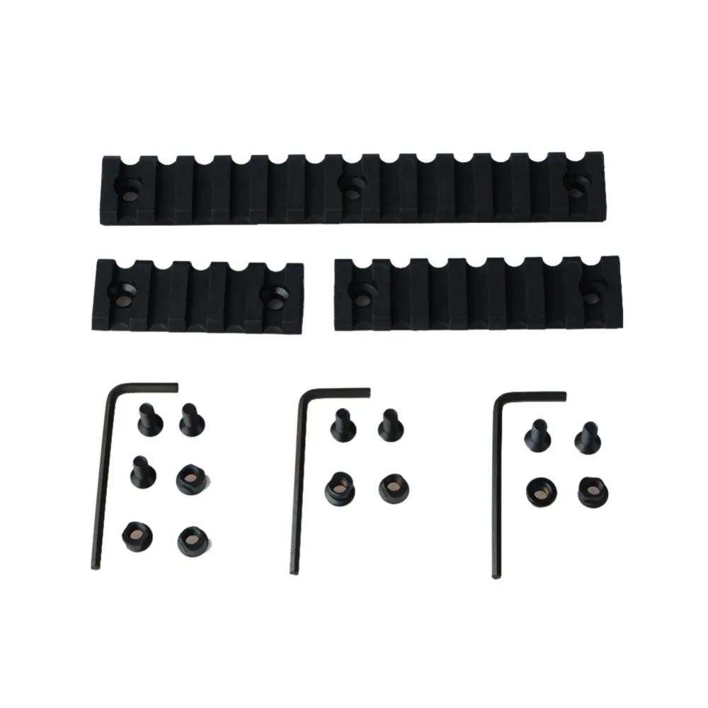 

3pcs/pack Keymod 5 7 13 Slot 2" 3" 5" Polymer Picatinny Weaver Rail Handguard Section