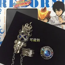 Anime renascer privado professor katekyo hitman renascer sawada tsunayoshi cosplay vongola conjunto anel de cristal modelo brinquedo periferia