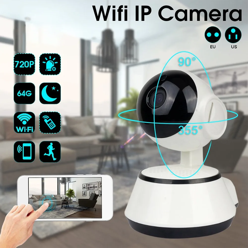 

LESHP Baby Monitor Wifi IP Camera 720P HD Smart IP Camera Two-Way Talk Audio Record Camera Home Security Camera Night Vision